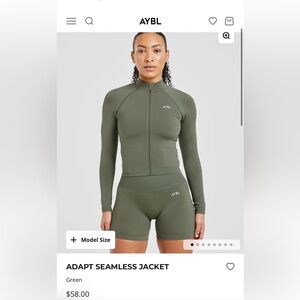 AYBL Adapt Seamless Jacket in Green
